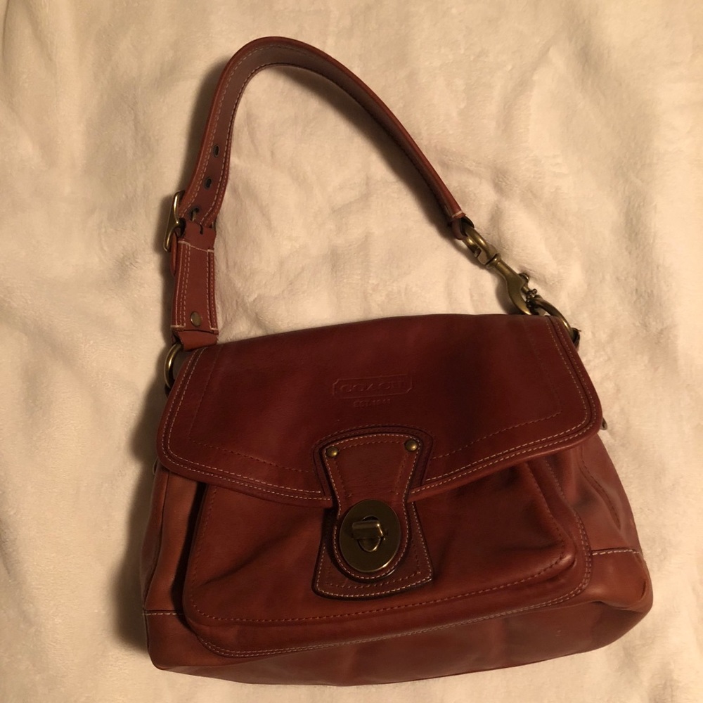 Coach legacy Ali whisky leather bag